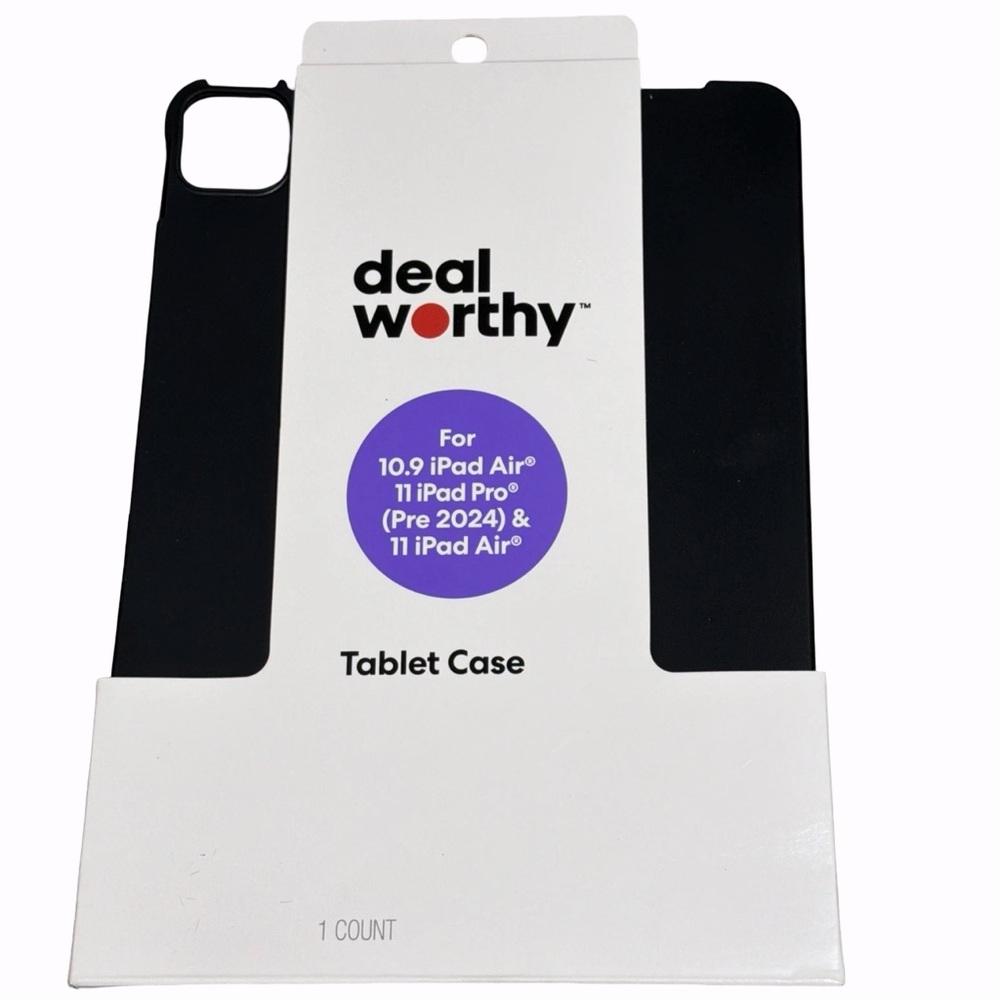 Deal Worthy Black Tablet Case
10.9 iPad Air
iPad Pro 11 -Pre ‘24
11 iPad Air
NEW